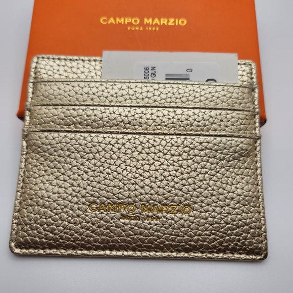Campo Marzio Handbags - Campo Marzio Roma Leather Wallet Two Toned Gold/Gun Metal NWT with original box